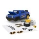 Building sports jeep with sound and light