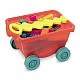 Children's construction set in a wheeled stroller, Battat, 54 pieces