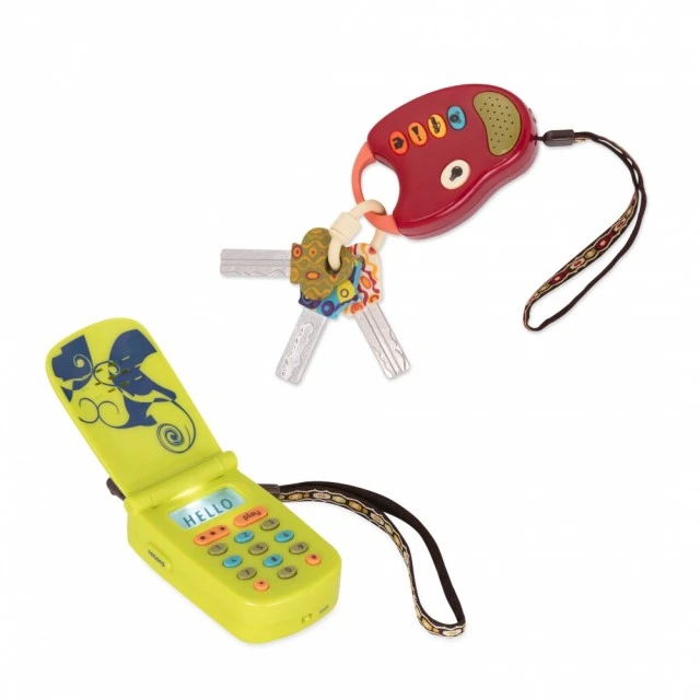 Children’s interactive phone and remote control set, Battat, 2 parts