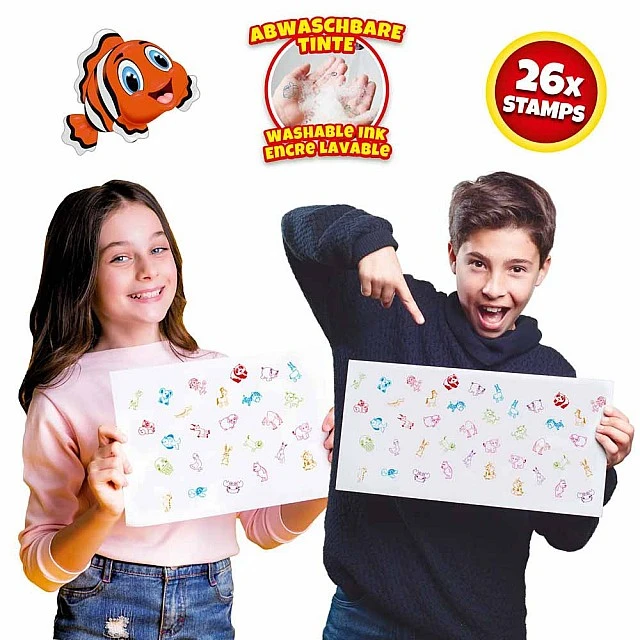 Комплект печати, Craze, Животни, 20 броя, Многоцветен