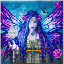 Diamond art set Mystic aura, 30 x 30 cm, 6 pieces
