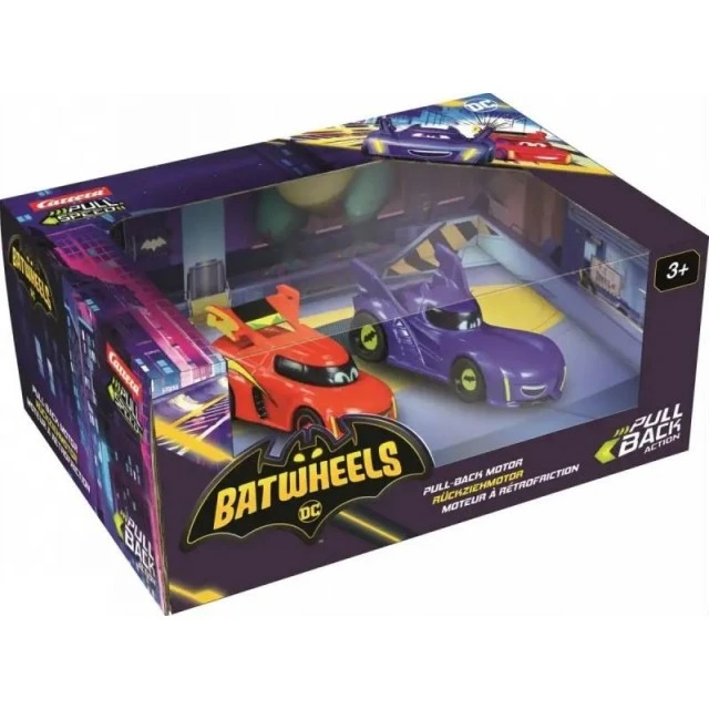 Комплект пулбек колички, Carrera, Batwheels, Bam vs. Red, 2 броя