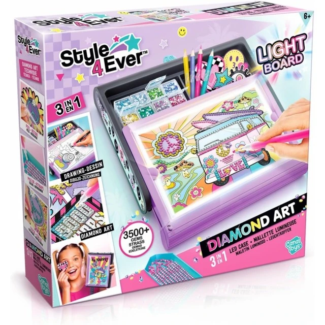 Creative set, Canal Toys, 3 in 1 Diamond Art Studio
