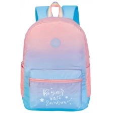School backpack, Marshmallow, Rainbow, 43x33x15.5cm, Pink