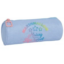 Ученически цилиндричен Несесер Marshmallow, Sweet Vintage, 8х21х8cм, Син