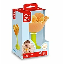 Rattle and teether, Hape, Orange flower