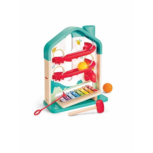 Children’s music track with balls and xylophone, Hape, 6 parts