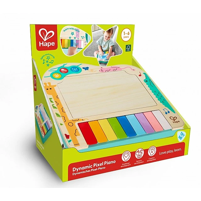 Дървено пиксел пиано, Hape