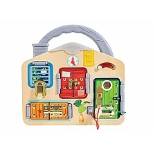 Образователна дървена дъска, Hape, заключи и научи