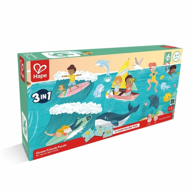 Puzzle Ocean Friends 3-in-1, 48/48/48 pieces