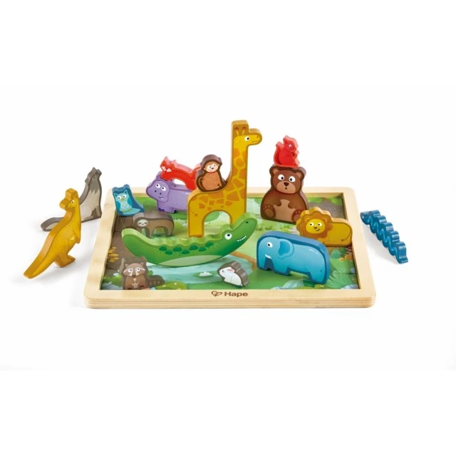 Educational wooden puzzle, Hape, Animal Kingdom