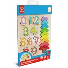 Wooden puzzle, Hape, colors and shapes, 9 pieces