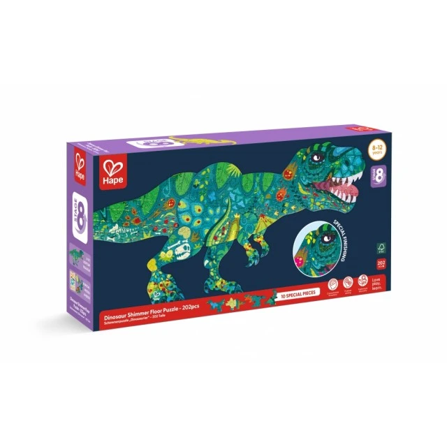 Пъзел, Hape, Динозавър, 202 части