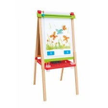 Double-sided wooden easel for drawing, Hape, 52 x 43 x 115 cm
