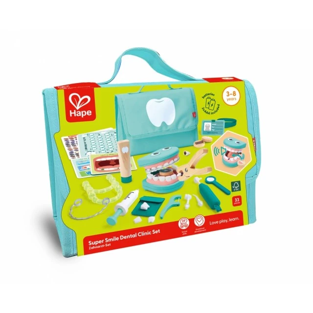Игрален комплект, Hape, Зъболекар, 33 части