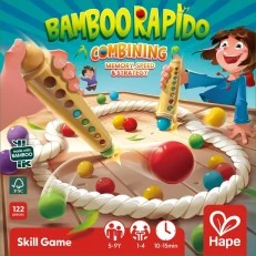 Wooden game, Hape, Bamboo Rapido, bamboo sticks and color combinations