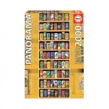 Колекция от кенчета – панорамен пъзел 2000 части