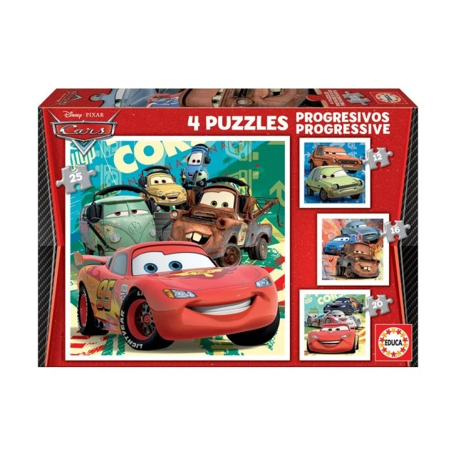 Cars - puzzle 12-16-20-25 pieces