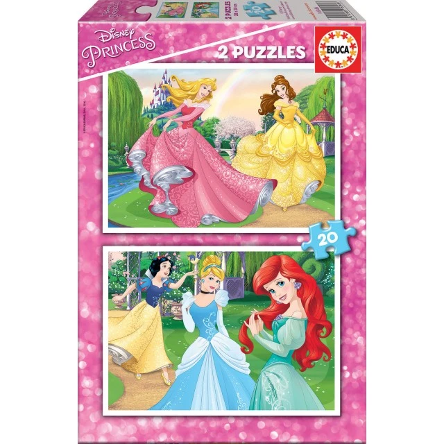 Disney princesses - puzzle 2x20 pieces