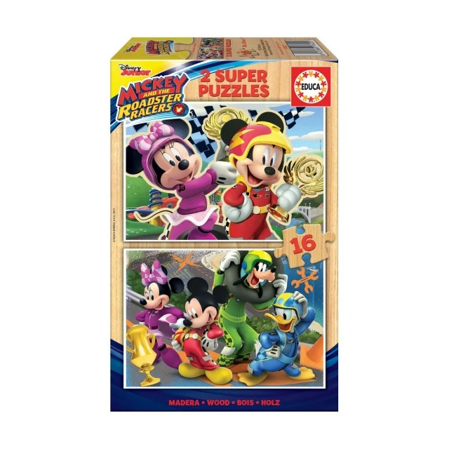 Mickey and friends - puzzle 2x16 pieces