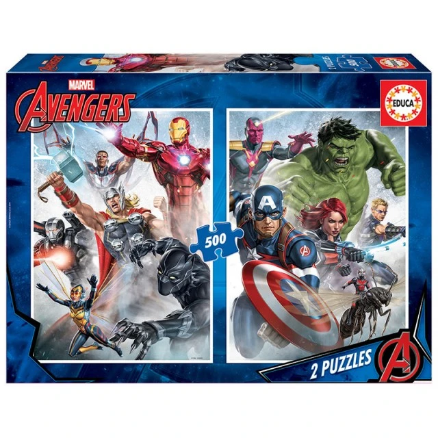 Marvel mania - puzzle 2x500 pieces
