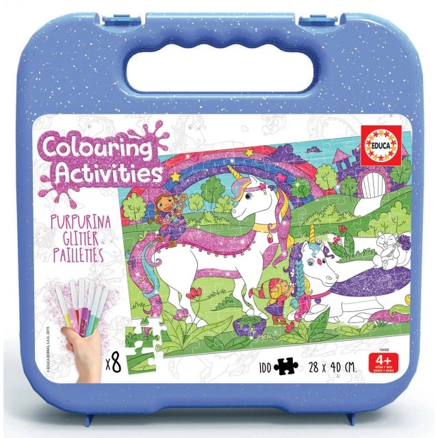 Unicorn - coloring puzzle 100 pieces