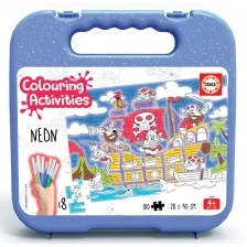 Pirates - coloring puzzle 100 pieces