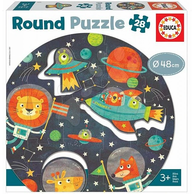 Space round puzzle - 28 pieces