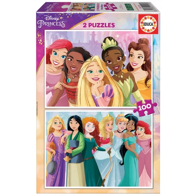 Disney princesses - puzzle 2x100 pieces