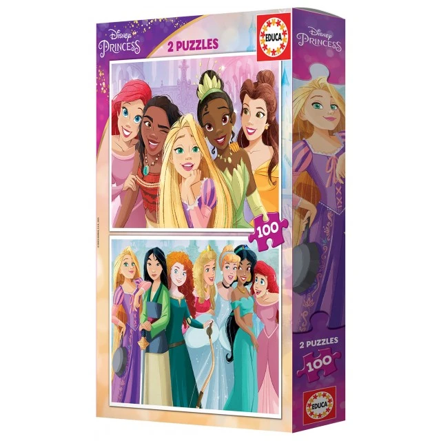 Disney princesses - puzzle 2x100 pieces