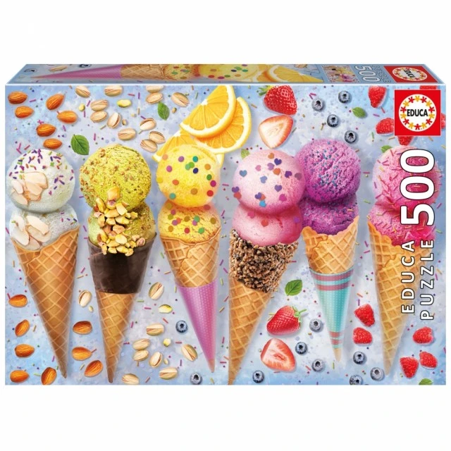 Puzzle, Educa, Ice Cream, 500 pieces