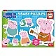 Прогресивен пъзел, Educa, Peppa Pig, 5 в 1, 2/4/4/4/5/ части