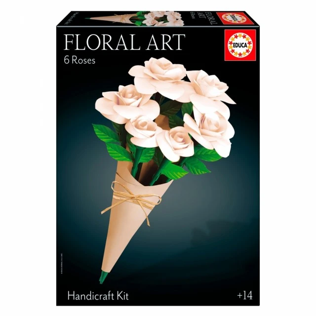 Пъзел 3D, Educa, Флорално изкуство, Бели рози