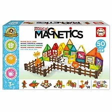 Магнитен конструктор, Educa, Зоопарк, 50 части