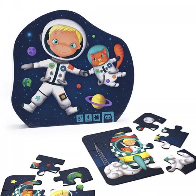 Progressive puzzle 6-9-12-16 pieces - Space