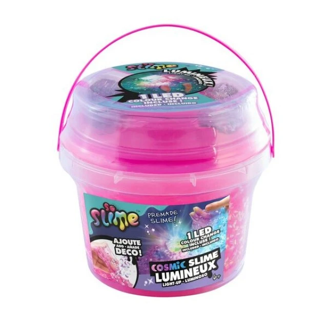 Creative Set, Canal Toys, Glowing Space Slime in a Bucket, Multicolor
