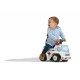 Childrens truck without pedals, opening seat and steering wheel with horn - ambulance