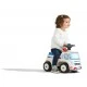 Childrens truck without pedals, opening seat and steering wheel with horn - ambulance