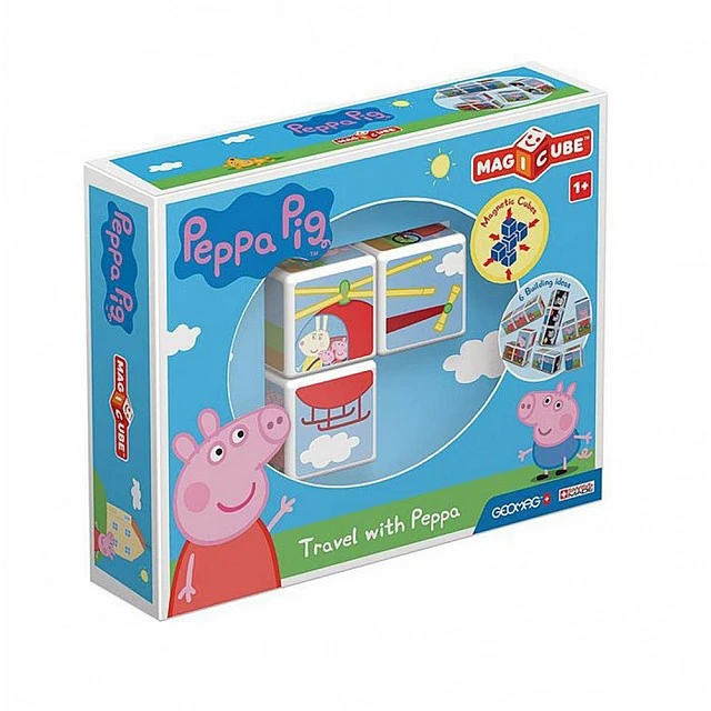 Magnetic construction set Magicube, Journey with Peppa Pig 049, 3 pieces