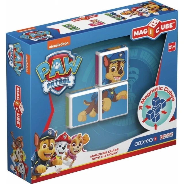 Магнитен конструктор Magicube, Paw Patrol Чейс, Скай и Роки 077, 3 части
