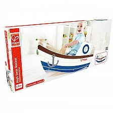 Children's wooden swing boat