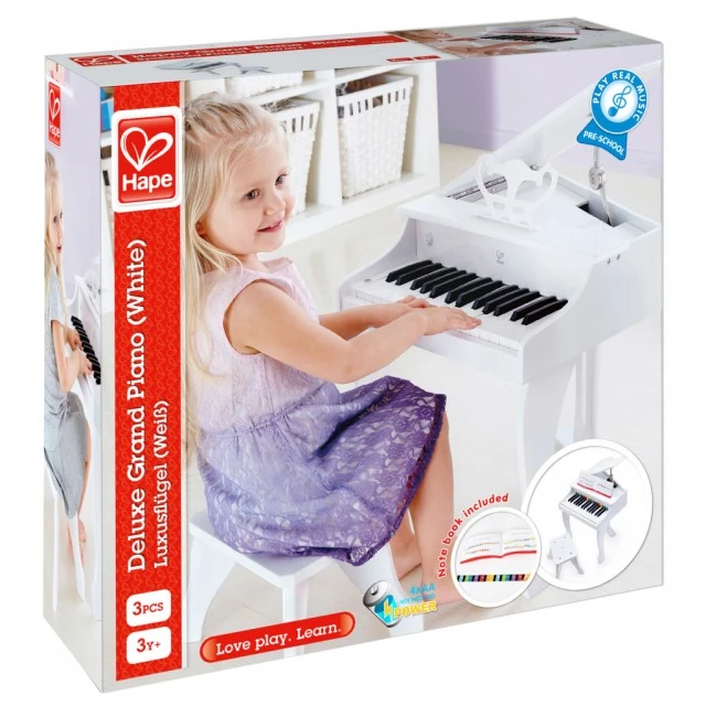 Children’s piano with chair Deluxe white