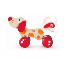 Wooden pull toy - Dog