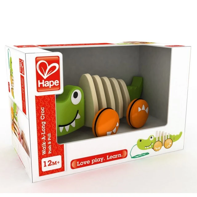 Wooden toy for pulling - Crocodile