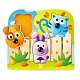 Baby wooden puzzle with animal handles