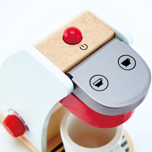 Wooden coffee machine