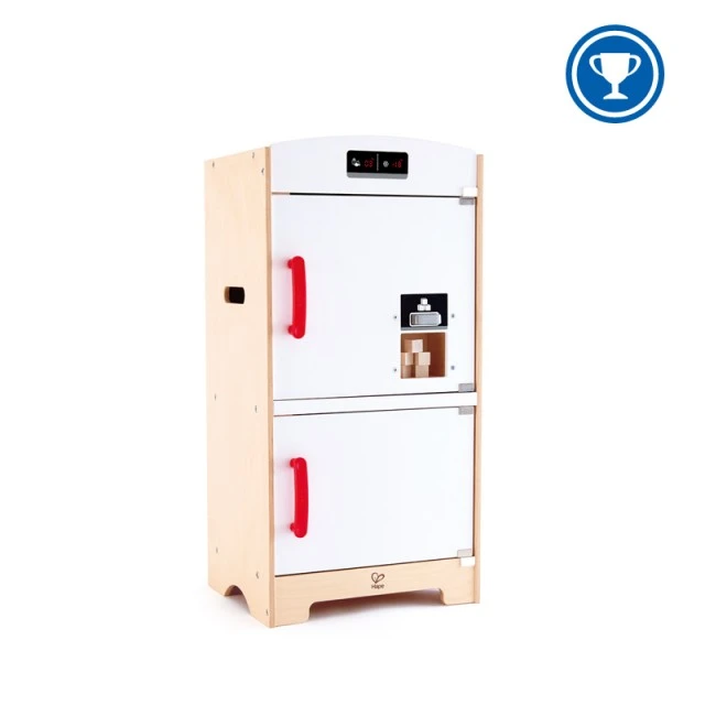 Wooden fridge and freezer