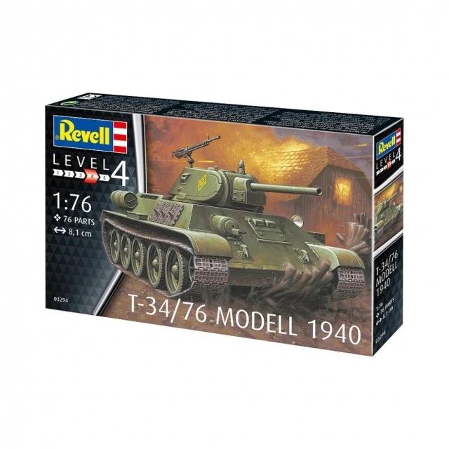 Сглобяем модел Съветски танк T-34/76 Модел 1940, 76 части