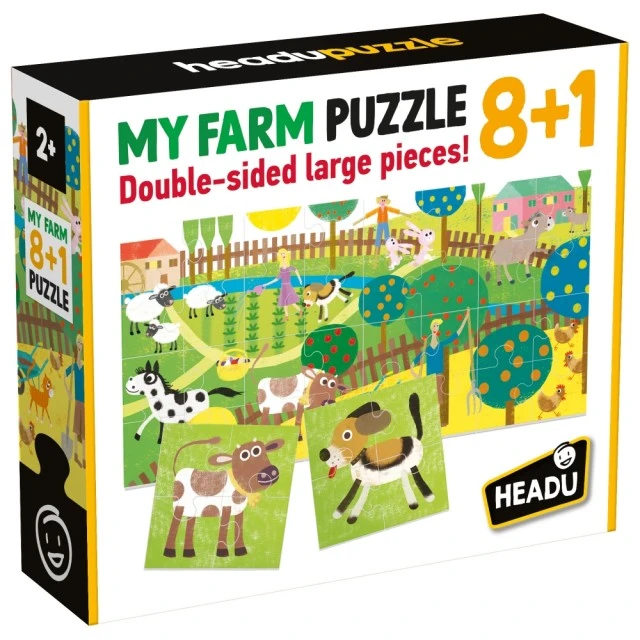 Puzzle set 8 pcs. - A farm