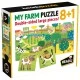 Puzzle set 8 pcs. - A farm